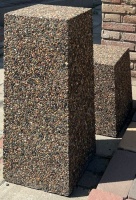 Столбик парковочный СП-2-МБ (мытый бетон) 270*240*h650 мм, 105 кг